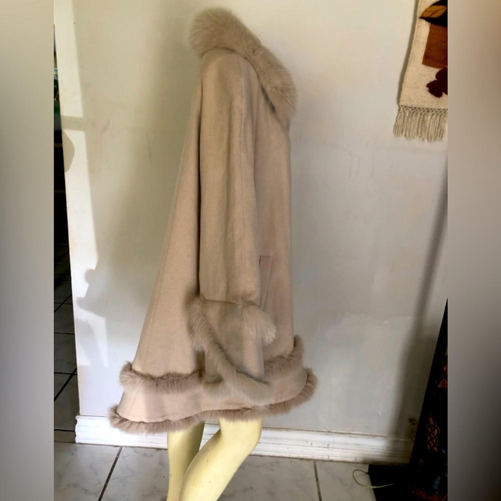Belle Fare Cashmere Fur Coat Size XL - Picture 3 of 16
